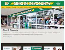 Tablet Screenshot of dinkididiscounts.com.au